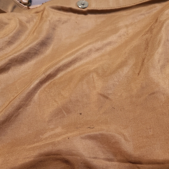 Vintage Y2k Boho Whimsigoth LeChateau Brown Tan Embroidered Beaded shoulder bag - Picture 8 of 15